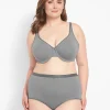 F To K Cups^Lane Bryant Cotton Unlined Full Coverage Bra Medium Heather Grey