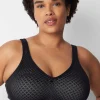 Full Coverage Bras^Lane Bryant Cotton Unlined Full Coverage No-Wire Bra Black