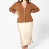 Sweaters^Lane Bryant Crew-Neck Cardigan Chipmunk