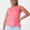 Knit Tops^Lane Bryant Crew-Neck Tank Honeysuckle
