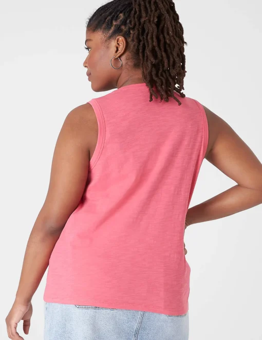 Knit Tops^Lane Bryant Crew-Neck Tank Honeysuckle