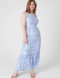Maxi & Midi^Lane Bryant Criss-Cross Strap Maxi Dress Maisy Ikat