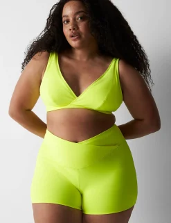 Sleep Separates^Lane Bryant Crossover Ruched Cheeky Shortie Yellow