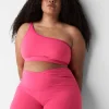 Sleep Separates^Lane Bryant Crossover Ruched Cheeky Shortie Pink Glow