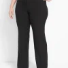 Perfect Drape^Lane Bryant Curvy Fit Perfect Drape Straight Pant Black