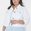 Jean Jackets^Lane Bryant Denim Jacket White
