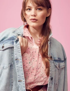 Jean Jackets^Lane Bryant Denim Trucker Jacket Medium Denim