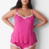 Sleep Separates^Lane Bryant Drapey Rib Sleep Cami Rose Violet
