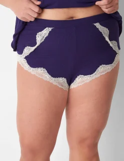 Sleep Separates^Lane Bryant Drapey Rib Sleep Cami Navy