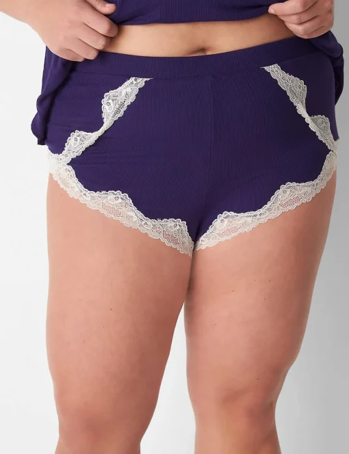 Sleep Separates^Lane Bryant Drapey Rib Sleep Cami Navy