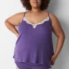 Sleep Separates^Lane Bryant Drapey Rib Sleep Cheeky Shortie Gentian Violet