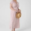 Maxi & Midi^Lane Bryant Drawcord Ruched-Front Maxi Dress Animal Swirl