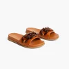 Sandals & Espadrilles^Lane Bryant Dream Cloud Chain Slide Cognac
