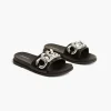 Sandals & Espadrilles^Lane Bryant Dream Cloud Chain Slide Black