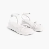 Heels^Lane Bryant Dream Cloud Strappy Wedge Ivory Rose