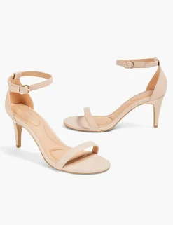 Heels^Lane Bryant Dream Cloud Thin Ankle-Strap High Heel Brown