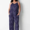 Sleep Separates^Lane Bryant Dreamycool Block Pant Navy Floral