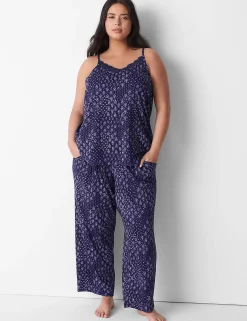 Sleep Separates^Lane Bryant Dreamycool Block Pant Navy Floral