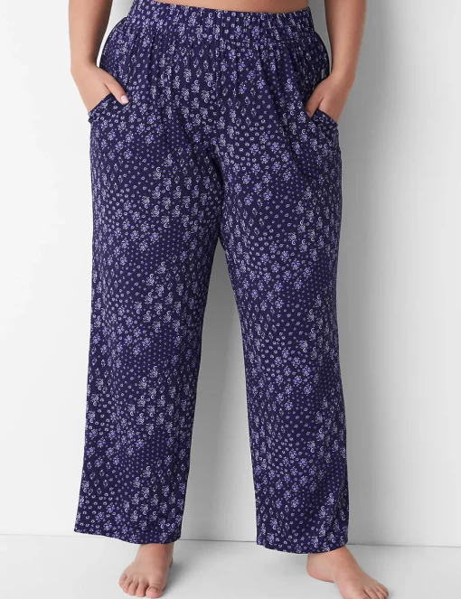 Sleep Separates^Lane Bryant Dreamycool Block Pant Navy Floral