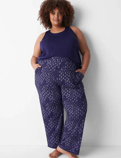 Sleep Separates^Lane Bryant Dreamycool Block Pant Navy Floral