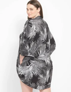 Robes^Lane Bryant Dreamycool Cocoon Robe Palms