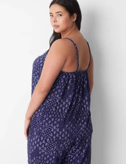 Sleep Separates^Lane Bryant Dreamycool Lace Sleep Cami Navy Floral