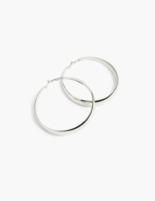 Earrings^Lane Bryant Extra Large Hoop Earrings Silver