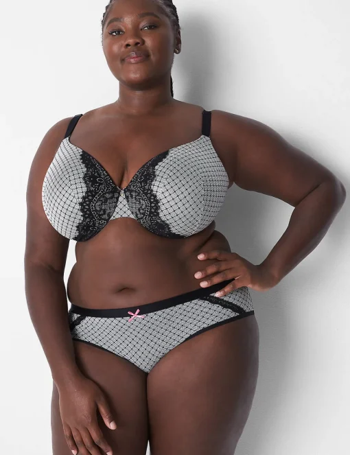 Hipster Panties^Lane Bryant Extra Soft Hipster Panty Point D'Esprit