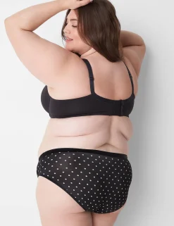 Hipster Panties^Lane Bryant Extra Soft Hipster Panty Olive Dot