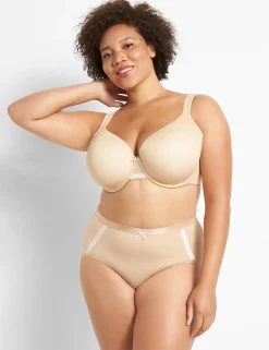 F To K Cups^Lane Bryant Extra Soft Lightly Lined Full Coverage Bra Cafe