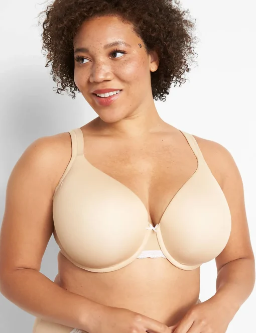 F To K Cups^Lane Bryant Extra Soft Lightly Lined Full Coverage Bra Cafe
