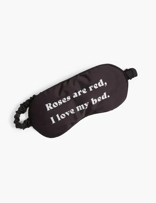Sleep Accessories^Lane Bryant Eye Mask - Roses Are Red, Black Mini Roses