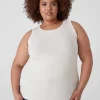 The Tee Shop^Lane Bryant Fitted High-Neck Ribbed Tank Birch