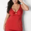 Swim Tops^Lane Bryant Fitted Underwire Swim Tankini Top Adrenaline Rush