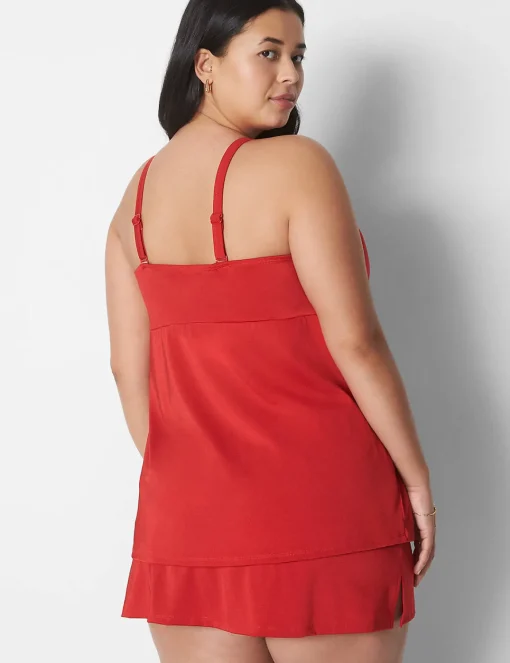Swim Tops^Lane Bryant Fitted Underwire Swim Tankini Top Adrenaline Rush