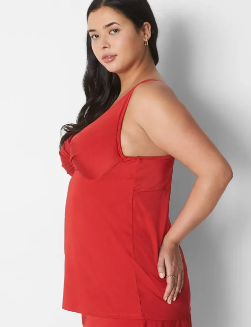 Swim Tops^Lane Bryant Fitted Underwire Swim Tankini Top Adrenaline Rush