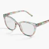 Readers^Lane Bryant Floral Cateye Reading Eyeglasses Light Pink