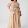 Fit & Flare^Lane Bryant Flutter-Sleeve Crochet-Front Maxi Dress Ginger Root