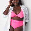Swim Bottoms^Lane Bryant Foldover-Waist High-Leg Swim Brief Sugar Plum