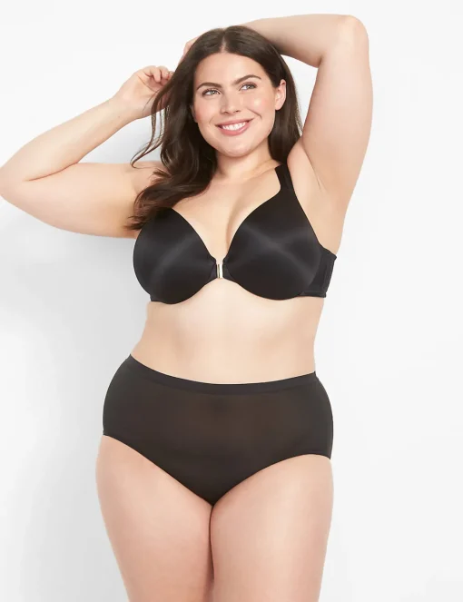 Front-Close Bras^Lane Bryant Front-Close Lightly Lined Full Coverage Bra Black