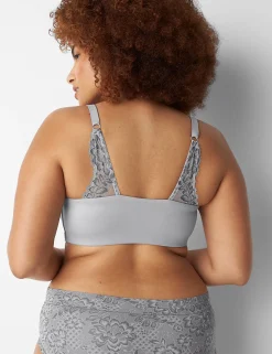 No-Wire Bras And Bralettes^Lane Bryant Front-Close No-Wire Bra Alloy