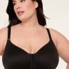 No-Wire Bras And Bralettes^Lane Bryant Front-Close No-Wire Bra Black