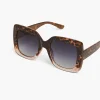 Sunglasses^Lane Bryant Gradient Tort Oversized Square Sung Natural Tortoise