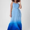 Casual^Lane Bryant High Square-Neck Maxi Dress Blissful Blue