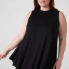 The Tee Shop^Lane Bryant High-Neck Extreme Swing Tunic Tank Black