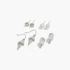 Whimsy^Lane Bryant Ice Cream Whimsy 4 Pack Earrings Silver