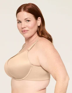 Underwire Bras^Lane Bryant Invisible Backsmoother Boost Plunge Bra Cafe