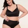 No-Wire Bras And Bralettes^Lane Bryant Invisible Backsmoother Lightly Lined Full Coverage No-Wire Bra Black