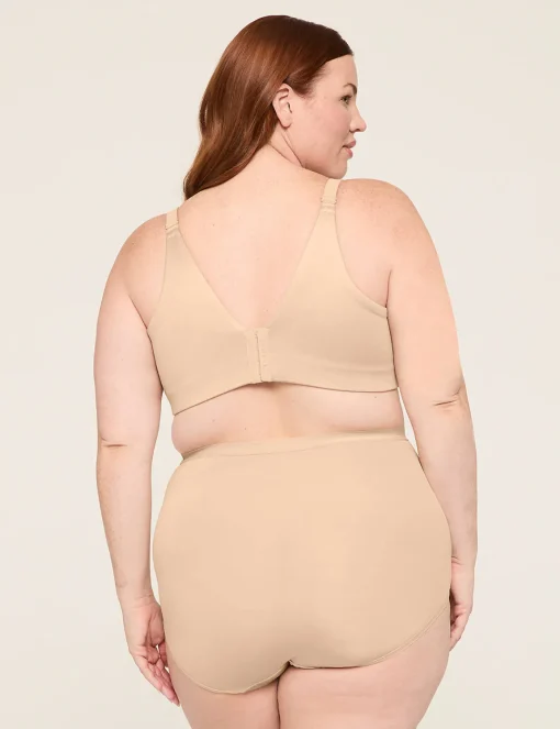 F To K Cups^Lane Bryant Invisible Backsmoother Lightly Lined Full Coverage No-Wire Bra Cafe