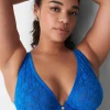 Sexy Bras^Lane Bryant Lace Unlined High Apex Bra Electric Blue